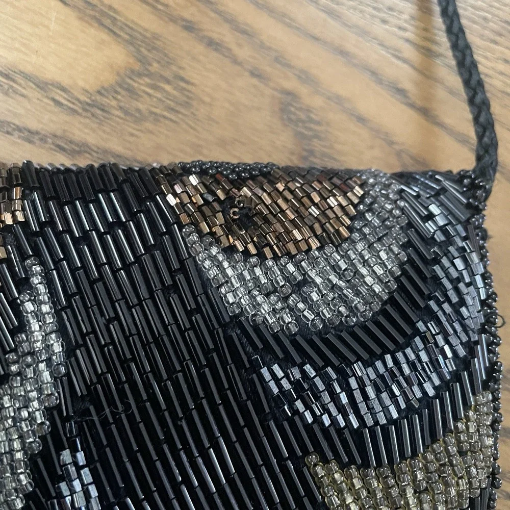 Carla Marchi Beaded‎ Purse  -  Glass-Beaded Evening Bag